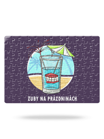 Zuby na prázdninách puzzle White