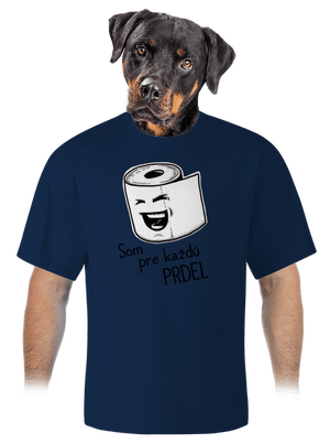 Prdel unisex tričko oversized Midnight Blue