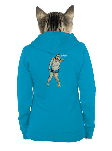 Beer zombie dámska mikina na zips Blue Atol