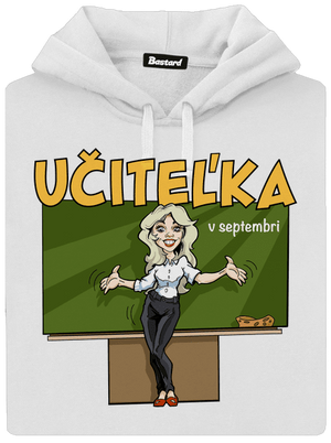 Učitel'ka v septembri dámska mikina klokanka White