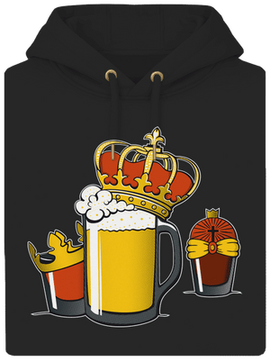 Traja králi unisex mikina premium Dark Black