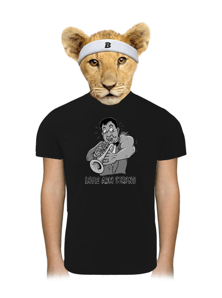 Louis Armstrong detské športové tričko Black