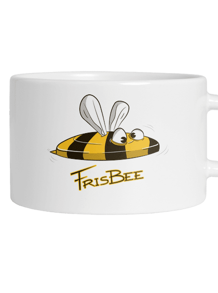 Frisbee hrnček makronka White