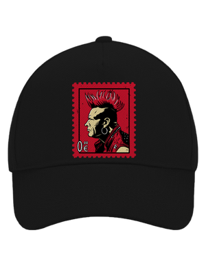 Známka punku šiltovka baseballka Black