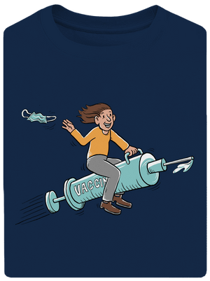 Oslobodenie unisex tričko oversized Midnight Blue