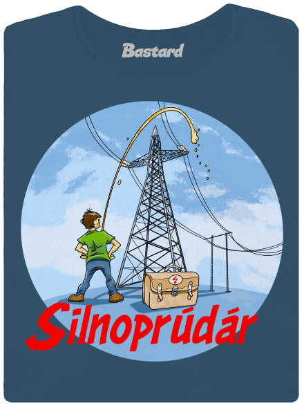 Silnoprúdár dámske tričko prémium Petrol Blue