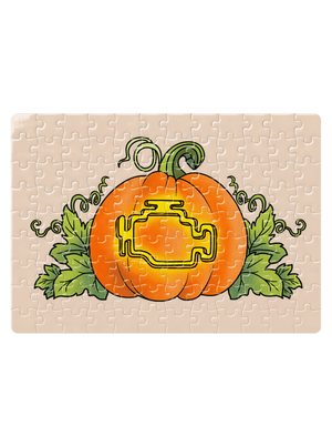 Strašidelný Halloween puzzle White