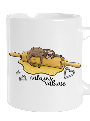 Milujem váľanie veľký hrnček White