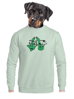 unisex mikina bez kapucne