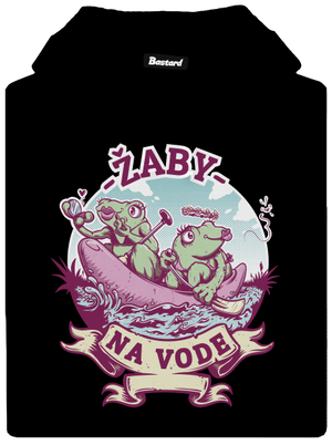 Žaby na vode pánska mikina klokanka Black