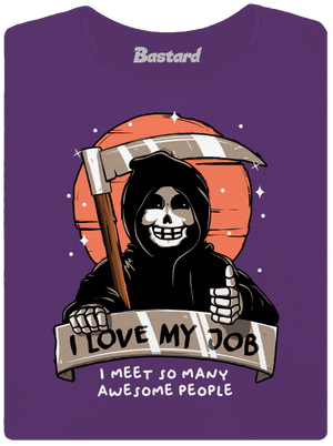 I love my job dámske tričko prémium Purple