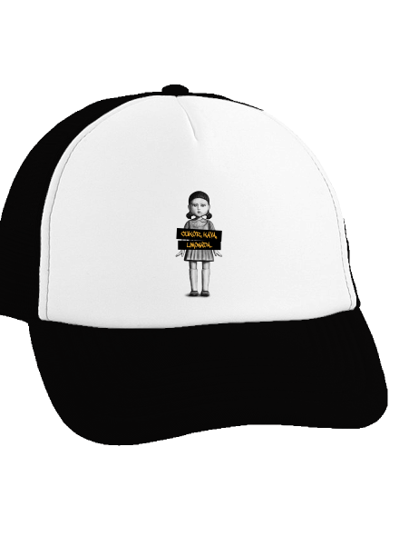 Cukor, káva, limonáda šiltovka truckerka Black cap