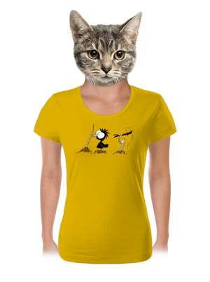 Nesprávny koniec dámske tričko Yellow