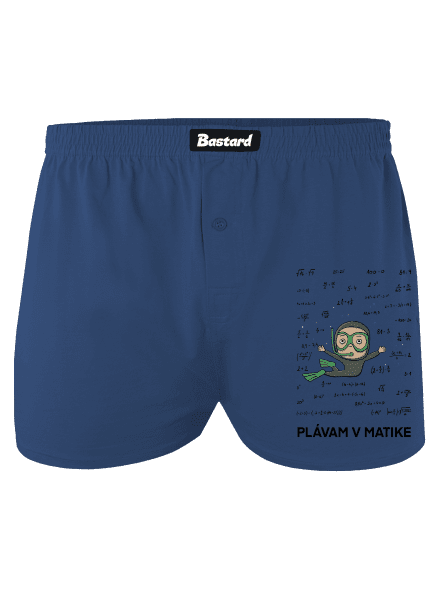 Plávam v matike pánske trenky Blue