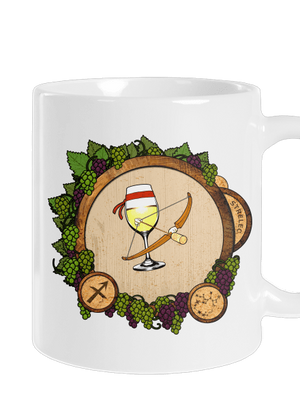 Vínny horoskop: Strelec klasický hrnček White