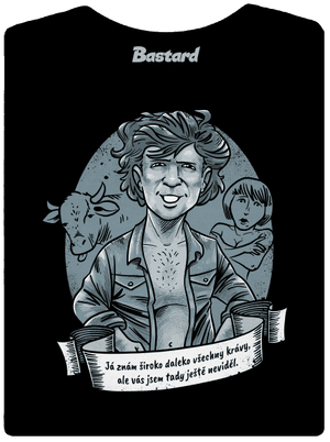 B14: Léto s kovbojem dámske tričko prémium Black