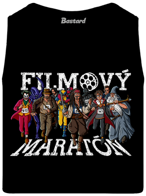 Filmový maratón pánske tielko Black