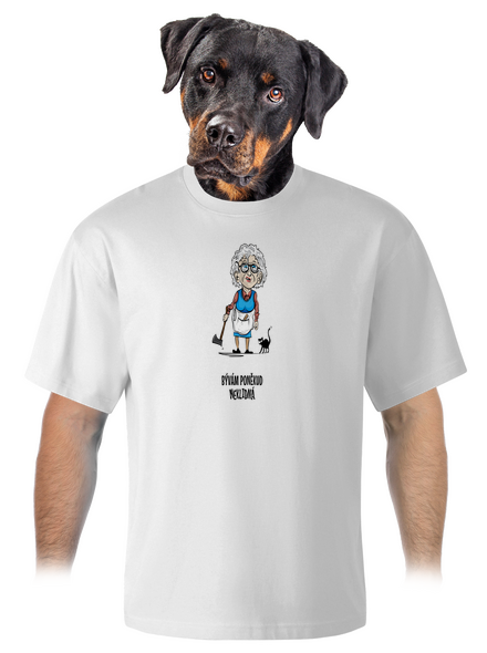 Neklidná - vlastný text unisex tričko oversized White