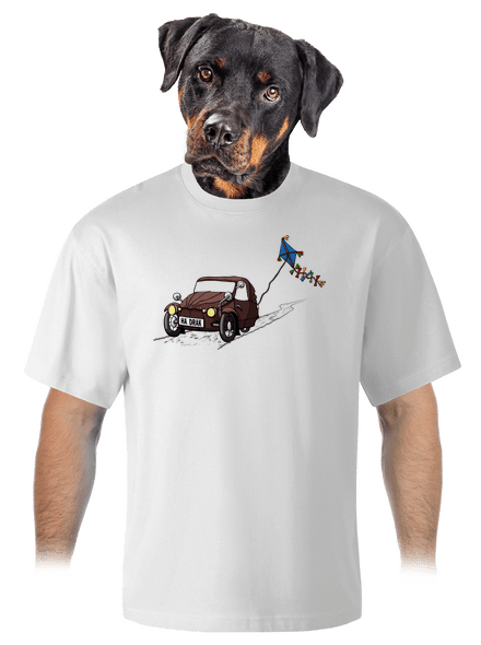 Hadrák unisex tričko oversized White