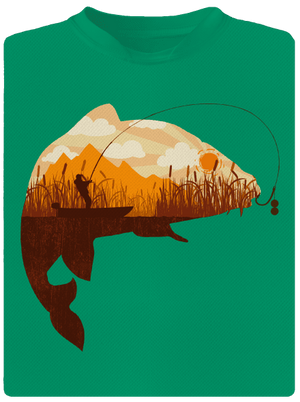 Kapitálny úlovok detské športové tričko Kelly Green Mal