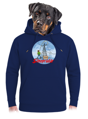 Silnoprúdár unisex mikina premium Navy