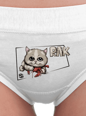 Mačací horoskop: Rak dámske nohavičky White