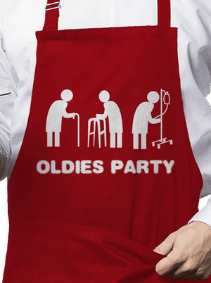 Oldies party zástera Red