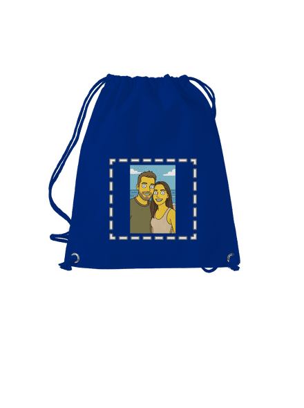 Simpsonovi z vlastnej fotky vak Royal Blue Mal