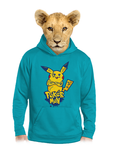 Pokérmon detská mikina klokanka Hawaiian Blue