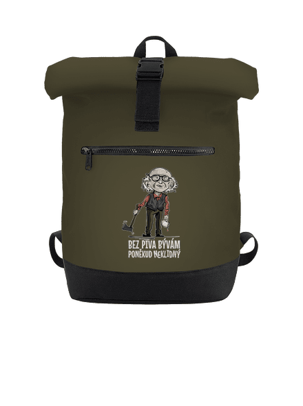 Neklidný bez piva batoh Military Green