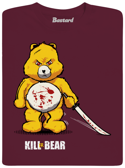 Killer bear detské tričko Burgundy