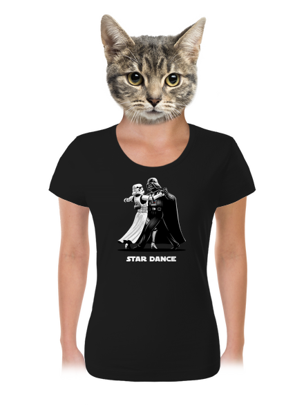 Star dance dámske tričko Black