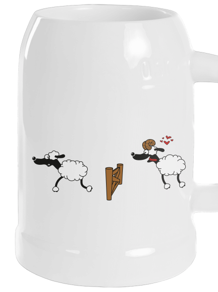 Sheeps in love polliter White