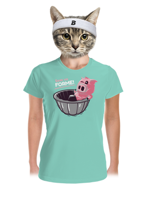 Vo forme dámske športové tričko Mint Mal