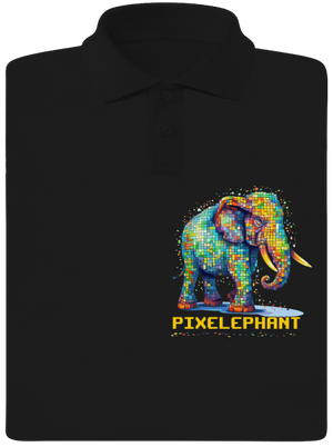 Pixelephant pánska polokošeľa Black