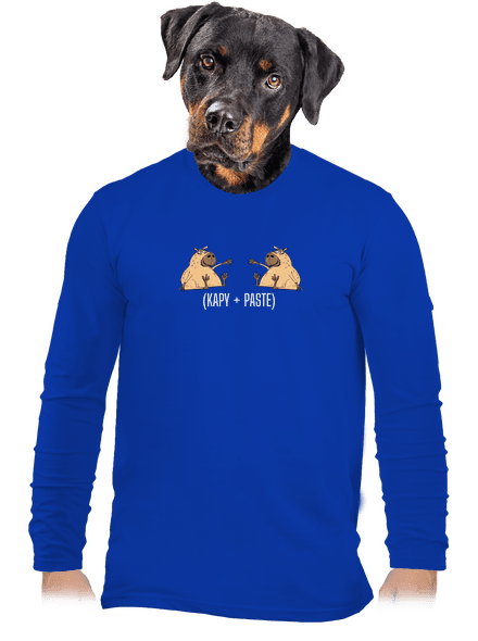 Kapy paste pánske dlhý rukáv Royal Blue