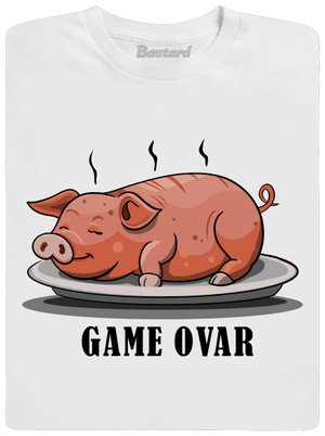 Game ovar pánske dlhý rukáv White