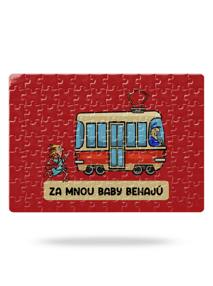 Za mnou baby behajú puzzle White