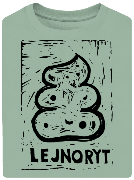 Lejnoryt unisex tričko oversized Sage