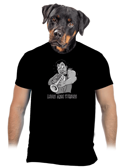 Louis Armstrong pánske tričko Black