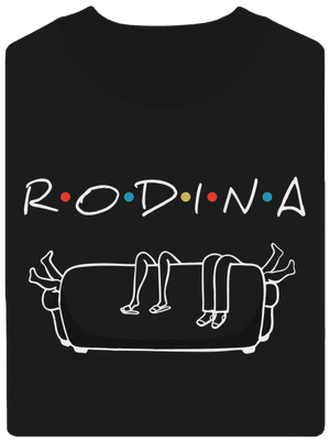 Rodina unisex mikina bez kapucne Black