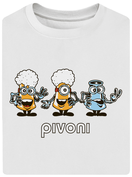 Pivoni unisex tričko oversized White