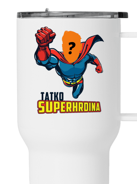 Tatko superhrdina termohrnček White