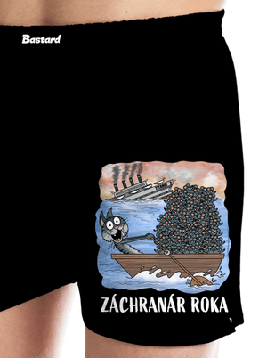 Záchranár roka pánske trenky Black