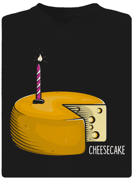 Cheese cake pánske športové tričko Black
