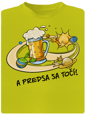 A predsa sa točí! pánske športové tričko Neon Yellow