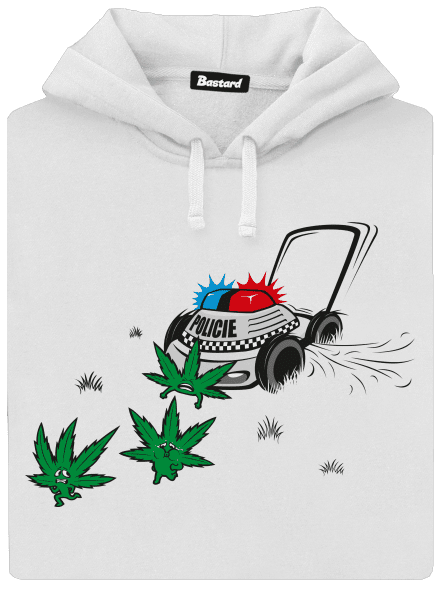 Ganja kríza dámska mikina klokanka White