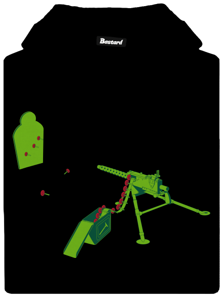 LMG training pánska mikina klokanka Black