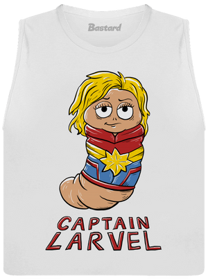 Captain Larvel dámske tielko voľné White