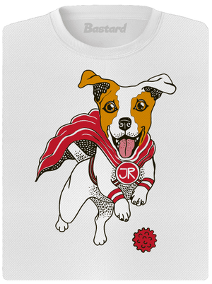 Jack Russell dámske športové tričko White